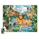 50 pc Crocodile Creek Flat House Puzzle - Zoo